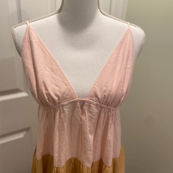 New By Anthropologie Colorblock Maxi Dress Size M - Picture 14 of 15